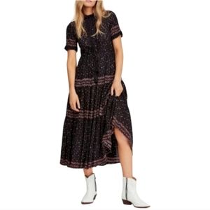 Free People Rare Feeling Floral Midi Dress